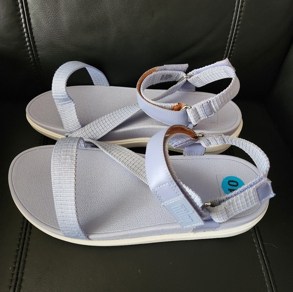 NWT Fitflops Loosh Z-Strap Periwinkle Women's Sandals Size 10 - Picture 3 of 7
